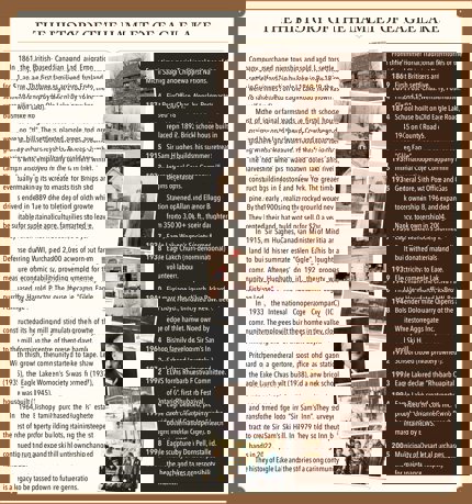 Eagle Lake historical panel