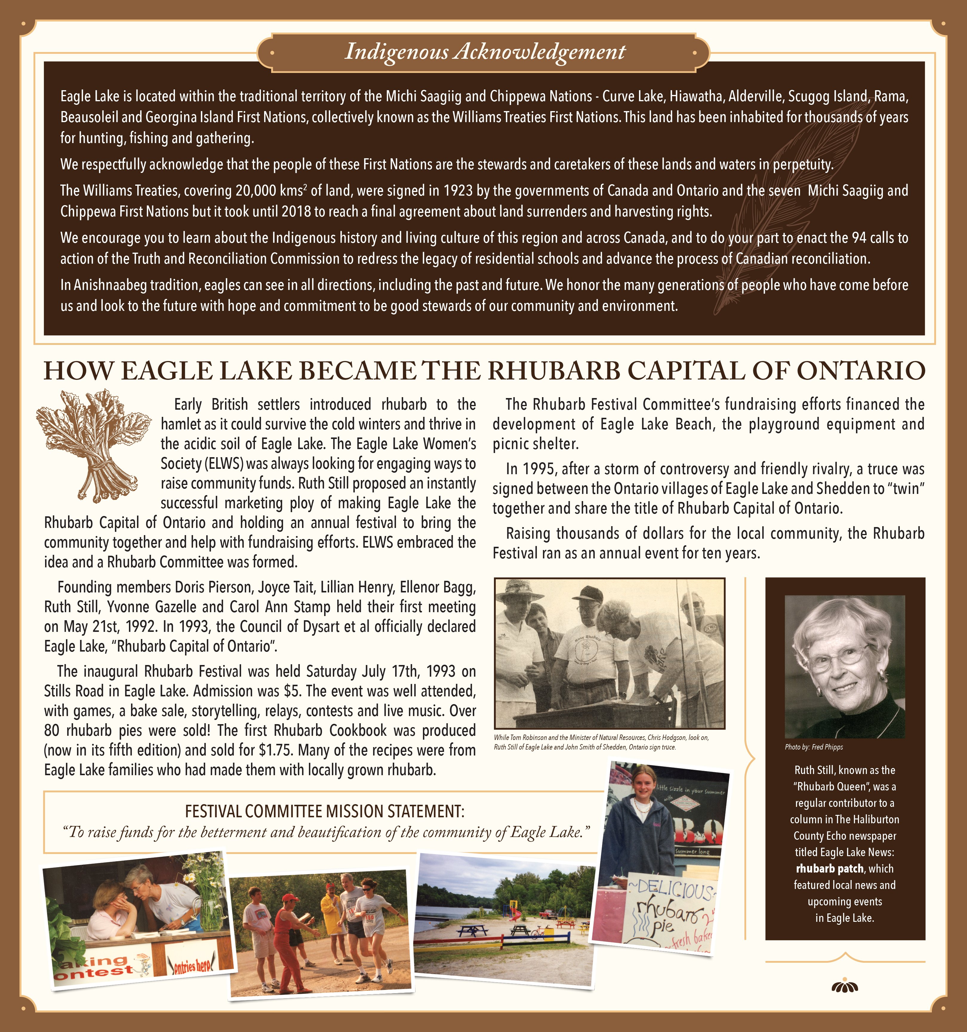 Eagle Lake historical panel