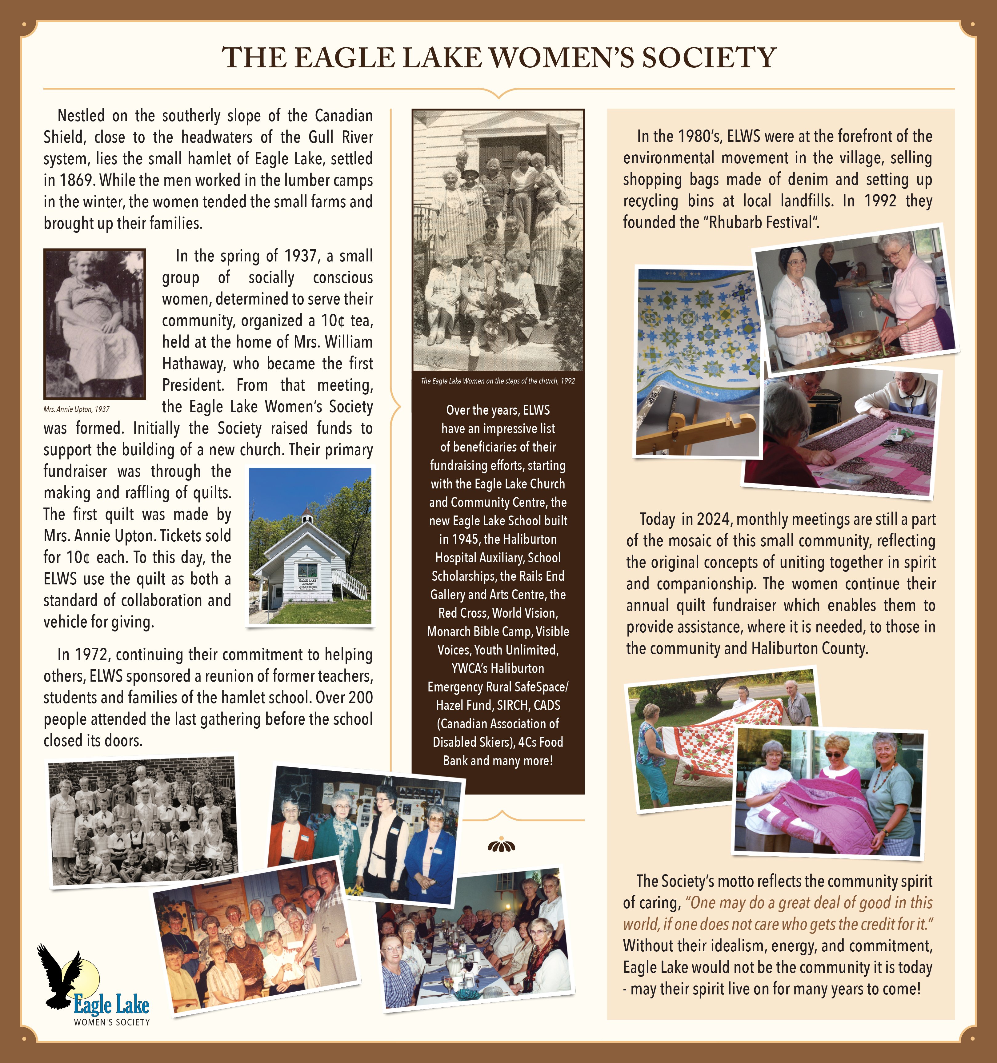 Eagle Lake historical panel