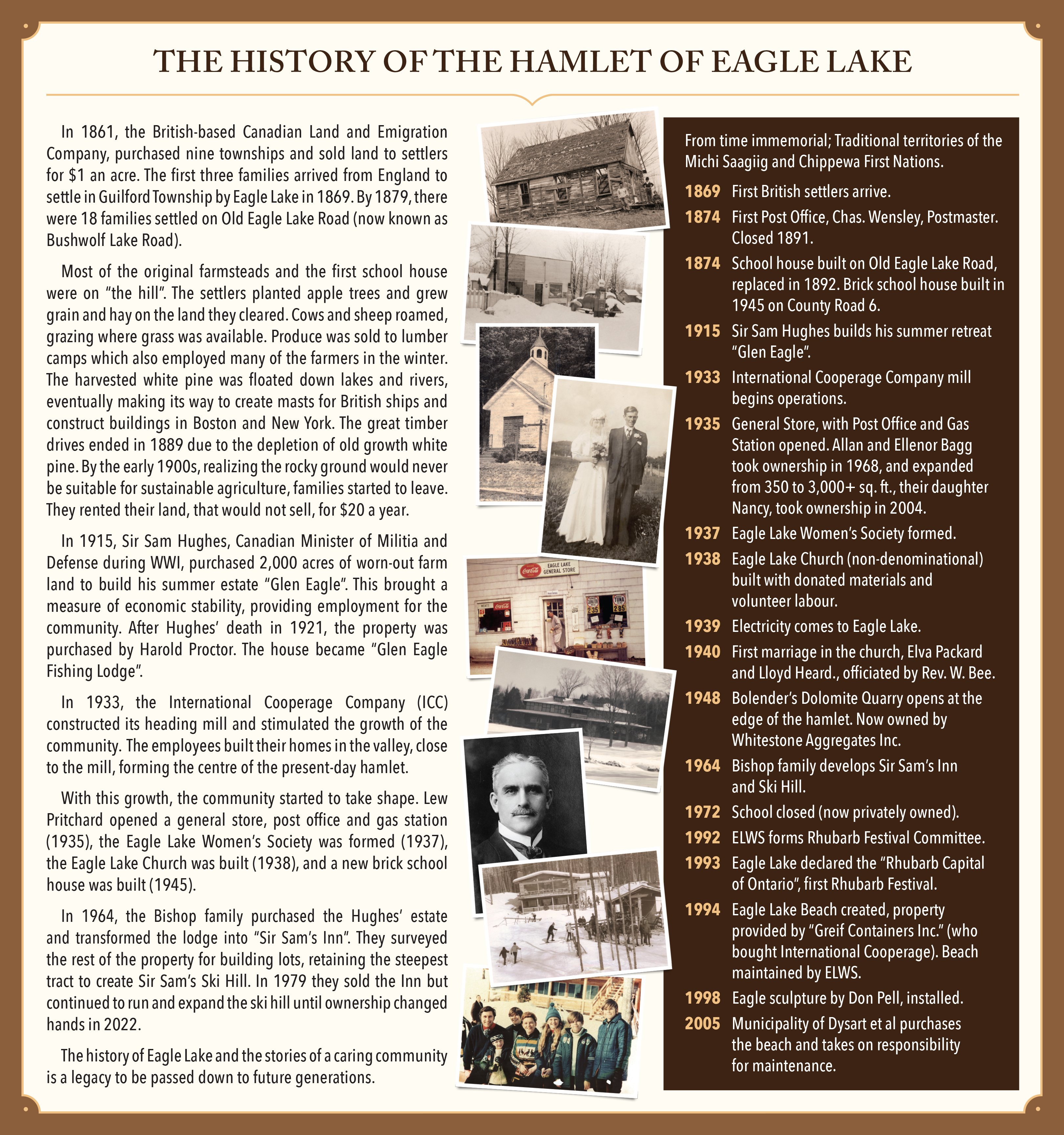 Eagle Lake historical panel